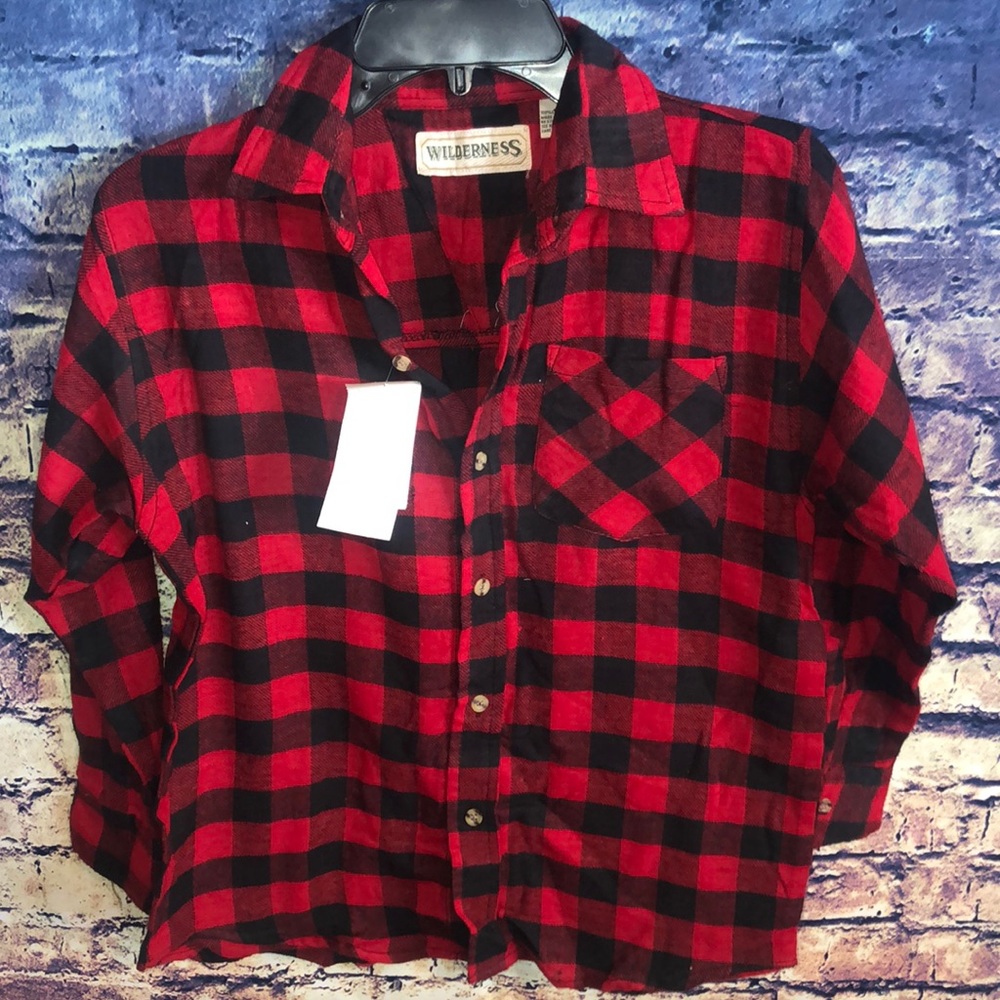 Boys button down flannel
